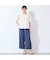 【洗える・接触冷感・セットアップ可・L～4Lサイズ】サイド切り替えワイドパンツ