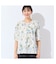 【洗える・日本製・綿100%・L～4Lサイズ】アートフラワーTシャツ