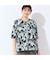 【洗える・日本製・綿100%・L～4Lサイズ】アートフラワーTシャツ
