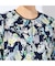 【洗える・日本製・綿100%・L～4Lサイズ】アートフラワーTシャツ