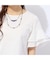 【洗える】フリルスリーブTシャツ