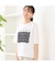 【洗える】フラワーレースつきTシャツ