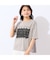 【洗える】フラワーレースつきTシャツ