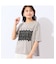 【洗える】フラワーレースつきTシャツ