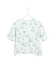 【洗える】イレギュラーヘム幾何プリントTシャツ