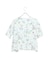 【洗える】イレギュラーヘム幾何プリントTシャツ