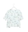 【洗える】イレギュラーヘム幾何プリントTシャツ