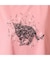 【手洗いOK・綿100％】ブラックキャットプリントカットソー