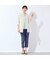 【洗える・接触冷感・日本製・L～4Lサイズ】デニム柄スリムパンツ