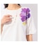 【洗える・綿100%】フリルスリーブTシャツ