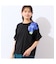 【洗える・綿100%】フリルスリーブTシャツ