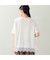 【洗える・L～4Lサイズ】レースヘムTシャツ