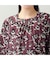 【洗える・L～3Lサイズ】シルエットフラワーTシャツ