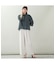 【洗える・L～3Lサイズ】シアーチェックブラウス