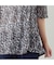 【洗える・L～4Lサイズ】ゼブラ柄アシンメトリーTシャツ