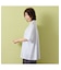 【手洗いOK・接触冷感】J-CAMICIEバンドカラーシャツブラウス