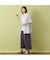 【手洗いOK・接触冷感】J-CAMICIEバンドカラーシャツブラウス