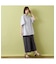 【手洗いOK・接触冷感】J-CAMICIEバンドカラーシャツブラウス