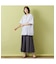 【手洗いOK・接触冷感】J-CAMICIEバンドカラーシャツブラウス