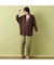 【綿100％・手洗いOK】Vネック・ワンボタン・BOXYシルエットカーディガン