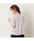 【洗える】綿100％フラワープリントTシャツ