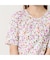 【洗える】綿100％フラワープリントTシャツ