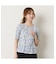 【洗える】綿100％フラワープリントTシャツ