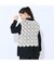 【L～4L対応】ウォッシャブル綿刺繍ニットベスト