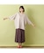 【手洗いOK・接触冷感・紫外線防止】ブラシ刺繍・ワイドシルエットカットソー