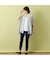 【手洗いOK】サイドタック・プリントチュニックシャツライクブラウス