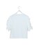 【洗える】袖配色フリルTシャツ