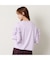 【洗える】袖配色フリルTシャツ