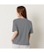 【洗える】接触冷感ボーダー刺繍Tシャツ