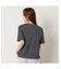 【洗える】接触冷感ボーダー刺繍Tシャツ
