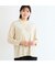 【洗える・一部カラーアンサンブル可・L～4Lサイズ】ベア天×針抜きカットソー