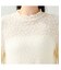 【洗える・L～4Lサイズ】ストレッチレースカットソー