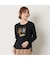 【洗える】スムースプリント長袖Tシャツ