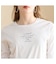 【洗える】スムースロゴ長袖Tシャツ