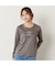 【洗える】スムースロゴ長袖Tシャツ