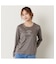 【洗える】スムースロゴ長袖Tシャツ