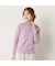 【洗える】フリルハイネックTシャツ