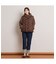 【手洗いOK・INDIMARK】裾切り替えストレートデニムパンツ