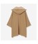 ウールリバーフードポンチョコート