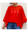 シフォンケープブラウス