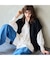 【カシミヤ30％】ジップニットベスト