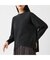 【カシミヤ30％】編地変化ニットプルオーバー
