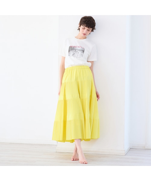 新色登場】3段プリーツスカート｜リズムの通販｜&mall（アンドモール