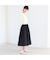 【洗える】ニット×タフタコンビワンピース