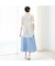 【洗える・S/M/Lサイズ】デニムライクフレアスカート
