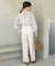 ウツクシルエットワイドパンツ